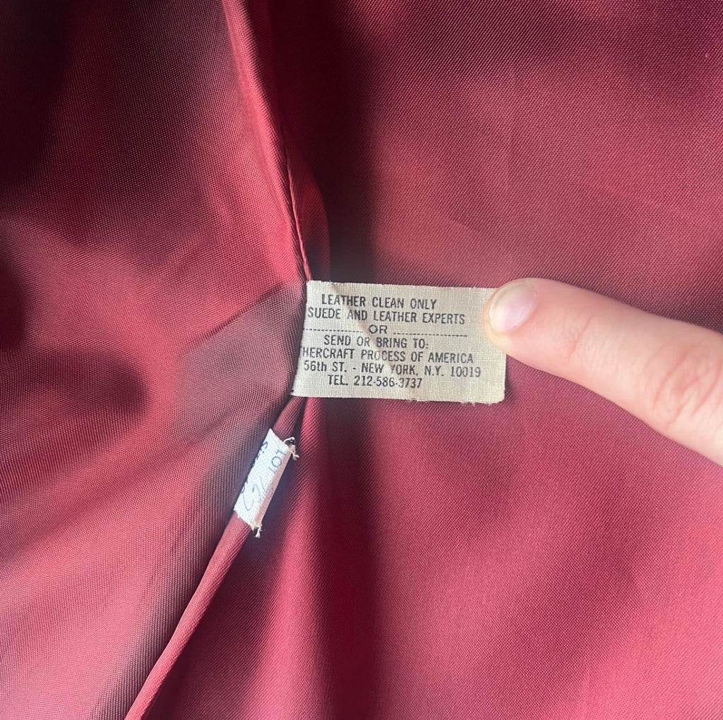 1960s Brown Leather Jacket L