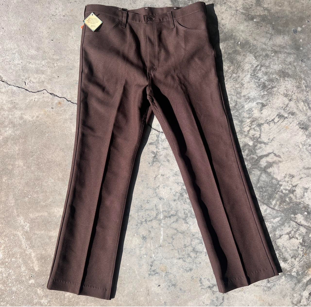 1980s Deadstock Wrangler Wrancher Bootcut Slacks 38X34