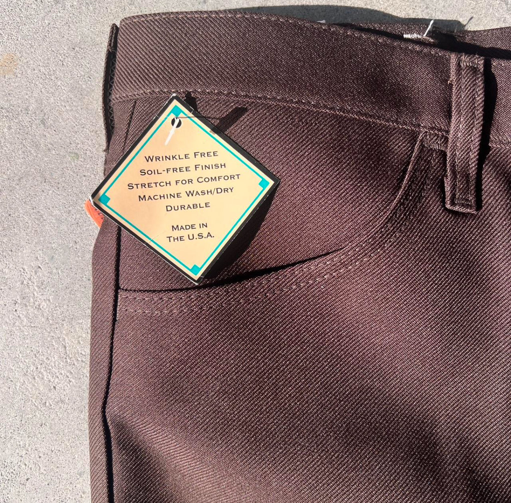 1980s Deadstock Wrangler Wrancher Bootcut Slacks 38X34