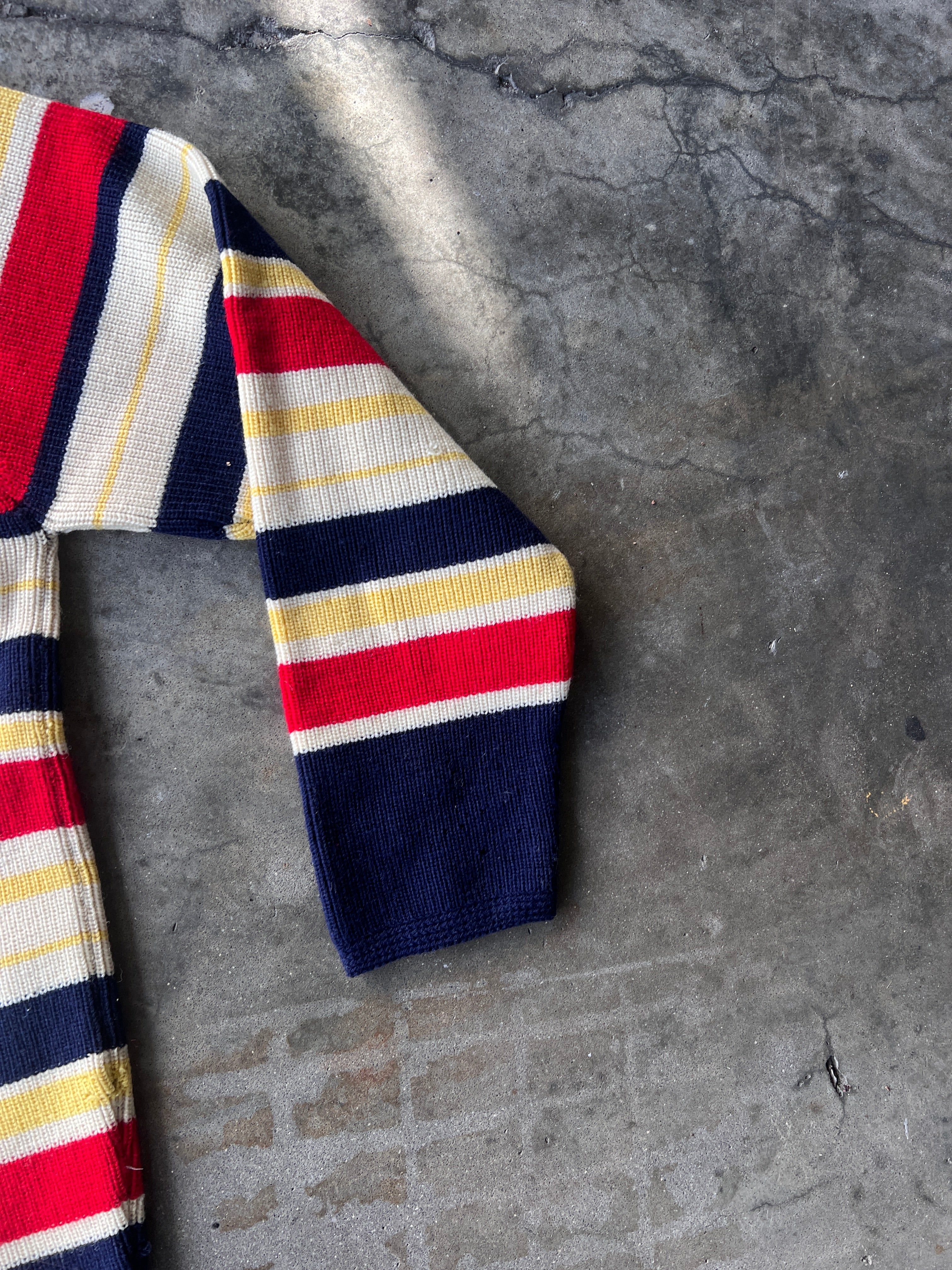 1960s Striped Wool Sweater M