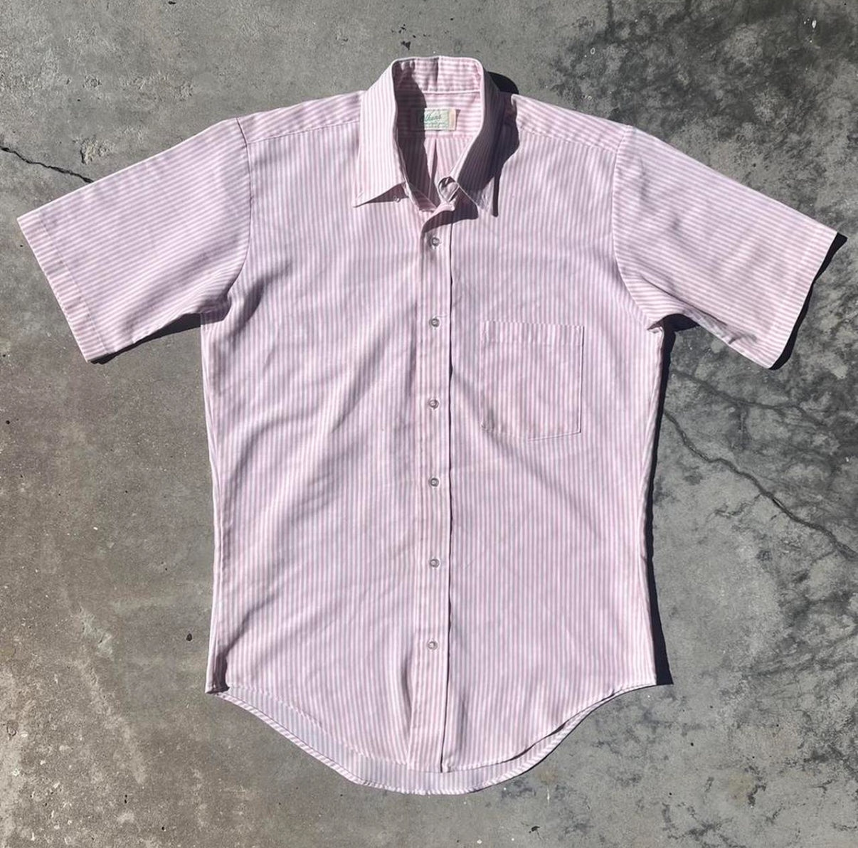 1960s Stripped Button Up M