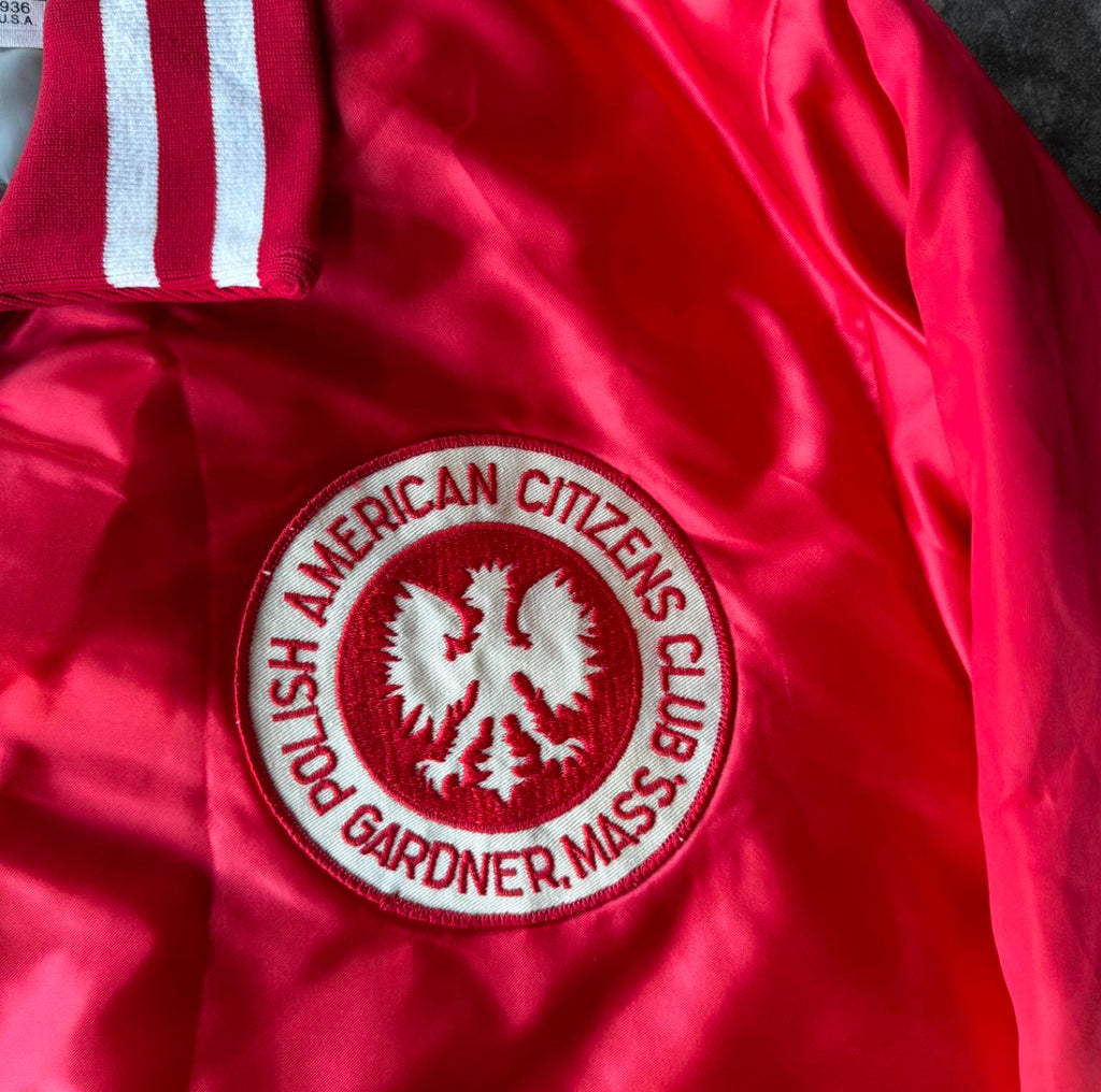 1980s Red Varsity Jacker M