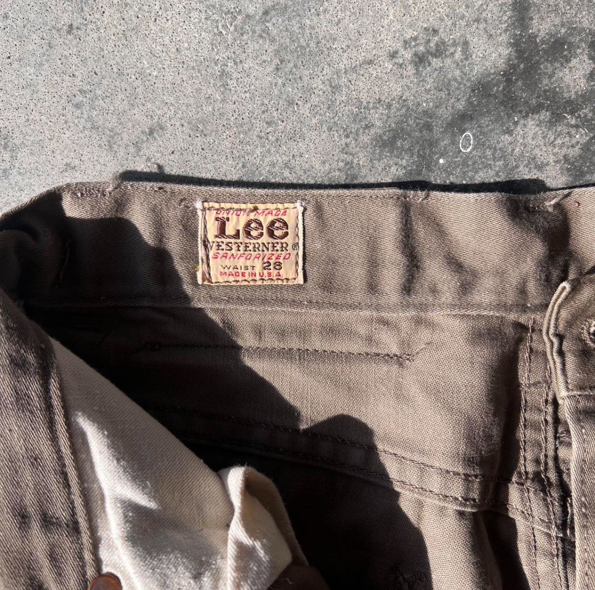 1960s Lee Westener Pants 26X28